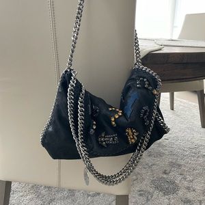 Black Falabella Stella McCartney Bag with patches